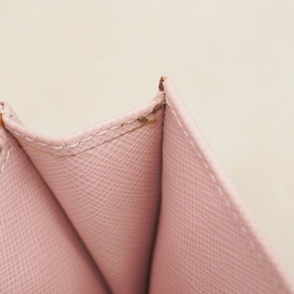 Prada Saffiano Leather Long Wallet, Pink, Women's, P1035694 - Picture 8 of 15